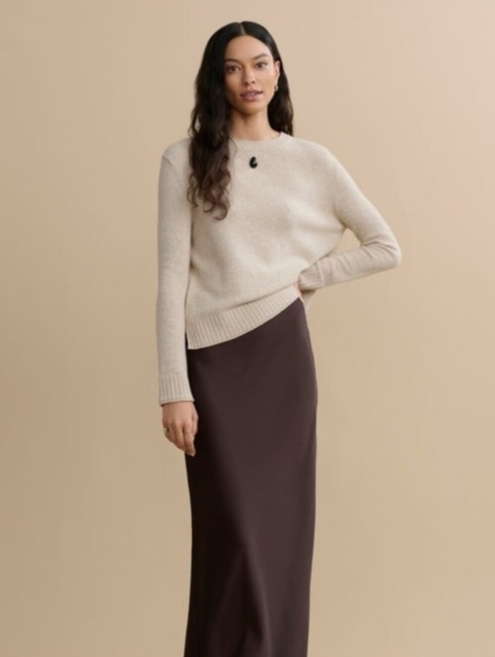 Jenni Kayne Everyday Sweater In Oatmeal